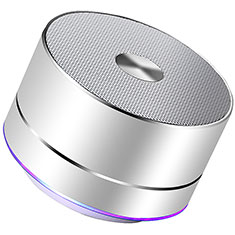 Altoparlante Casse Mini Bluetooth Sostegnoble Stereo Speaker K01 per Handy Zubehoer Kfz Ladekabel Argento
