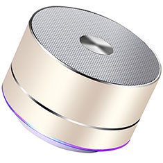 Altoparlante Casse Mini Bluetooth Sostegnoble Stereo Speaker K01 per Sharp Aquos wish3 Oro