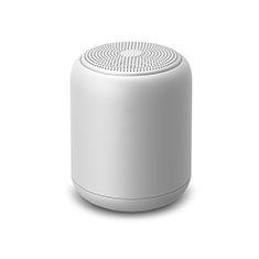 Altoparlante Casse Mini Bluetooth Sostegnoble Stereo Speaker K02 per Accessories Da Cellulare Tappi Antipolvere Bianco