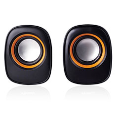 Altoparlante Casse Mini Bluetooth Sostegnoble Stereo Speaker K04 per Sharp Aquos wish3 Nero