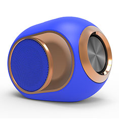 Altoparlante Casse Mini Bluetooth Sostegnoble Stereo Speaker K05 per Handy Zubehoer Staubstecker Staubstoepsel Blu
