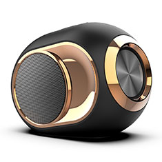 Altoparlante Casse Mini Bluetooth Sostegnoble Stereo Speaker K05 per Handy Zubehoer Geldboerse Ledertaschen Nero