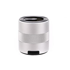 Altoparlante Casse Mini Bluetooth Sostegnoble Stereo Speaker K09 Argento