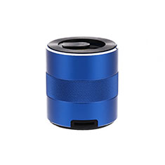 Altoparlante Casse Mini Bluetooth Sostegnoble Stereo Speaker K09 per Handy Zubehoer Staubstecker Staubstoepsel Blu