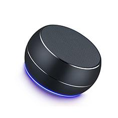 Altoparlante Casse Mini Bluetooth Sostegnoble Stereo Speaker per Handy Zubehoer Geldboerse Ledertaschen Nero