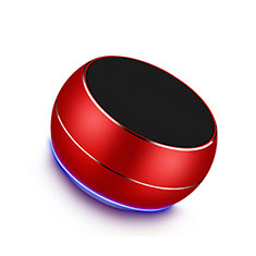 Altoparlante Casse Mini Bluetooth Sostegnoble Stereo Speaker per Handy Zubehoer Staubstecker Staubstoepsel Rosso