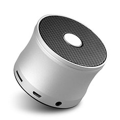 Altoparlante Casse Mini Bluetooth Sostegnoble Stereo Speaker S04 per Apple MacBook 12 Argento