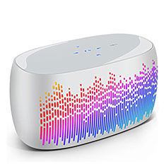 Altoparlante Casse Mini Bluetooth Sostegnoble Stereo Speaker S06 per Wiko Rainbow Bianco