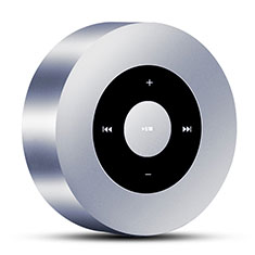 Altoparlante Casse Mini Bluetooth Sostegnoble Stereo Speaker S07 per Apple MacBook 12 Argento