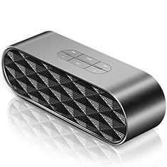 Altoparlante Casse Mini Bluetooth Sostegnoble Stereo Speaker S08 per Handy Zubehoer Geldboerse Ledertaschen Nero