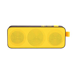 Altoparlante Casse Mini Bluetooth Sostegnoble Stereo Speaker S12 per Oppo A92s Giallo
