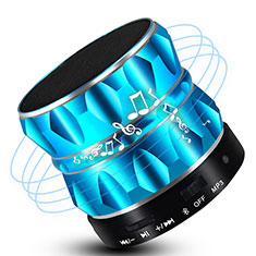 Altoparlante Casse Mini Bluetooth Sostegnoble Stereo Speaker S13 per Xiaomi Poco M5 4G Cielo Blu