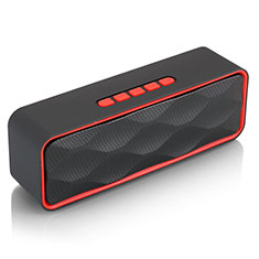 Altoparlante Casse Mini Bluetooth Sostegnoble Stereo Speaker S18 per Oppo Find X3 Pro Rosso