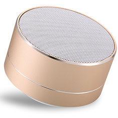 Altoparlante Casse Mini Bluetooth Sostegnoble Stereo Speaker S24 per Sony Xperia XA3 Ultra Oro