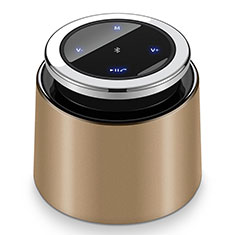 Altoparlante Casse Mini Bluetooth Sostegnoble Stereo Speaker S26 per Samsung Galaxy J3 2016 Oro