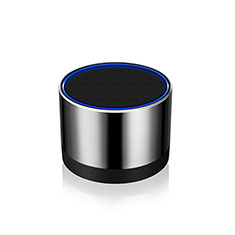 Altoparlante Casse Mini Bluetooth Sostegnoble Stereo Speaker S27 per Accessories Da Cellulare Tappi Antipolvere Argento