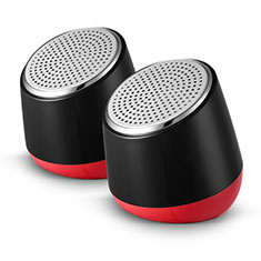 Altoparlante Casse Mini Sostegnoble Stereo Speaker S02 per Handy Zubehoer Geldboerse Ledertaschen Nero