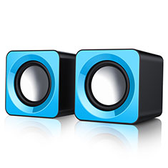 Altoparlante Casse Mini Sostegnoble Stereo Speaker W04 Blu