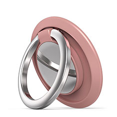 Anello Supporto Magnetico Sostegno Cellulari Universale H14 per Vivo Y35m 5G Oro Rosa