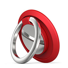 Anello Supporto Magnetico Sostegno Cellulari Universale H14 per Nokia 1.4 Rosso