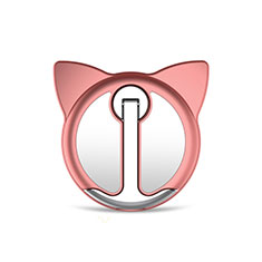 Anello Supporto Magnetico Sostegno Cellulari Universale H19 per Xiaomi Mi 13 Ultra 5G Oro Rosa
