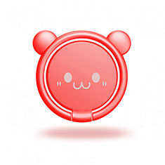 Anello Supporto Magnetico Sostegno Cellulari Universale H20 per Xiaomi Redmi Note 10 5G Rosso