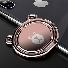 Anello Supporto Magnetico Sostegno Cellulari Universale S14 per Apple iPhone 14 Pro Oro Rosa