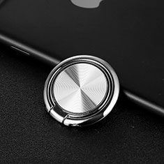 Anello Supporto Magnetico Sostegno Cellulari Universale Z11 per Samsung Galaxy A7 2017 Argento
