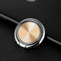Anello Supporto Magnetico Sostegno Cellulari Universale Z11 per Samsung Galaxy S6 Edge+ Plus Oro