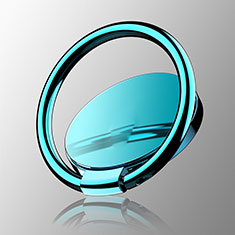 Anello Supporto Magnetico Sostegno Cellulari Universale Z16 per Samsung Galaxy Mega 2 G7508Q Cielo Blu
