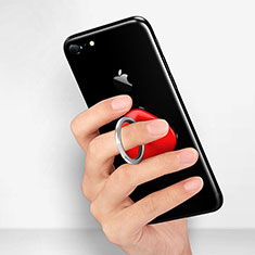 Anello Supporto Sostegno Cellulari Universale R02 per Samsung Galaxy S6 Edge+ Plus Rosso
