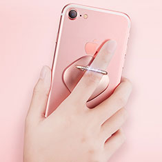 Anello Supporto Sostegno Cellulari Universale R03 per Samsung Galaxy Note 5 Oro Rosa