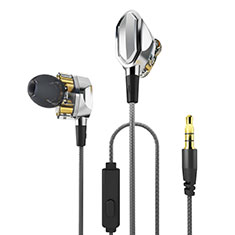 Auricolari Cuffie In Ear Stereo Universali Sport Corsa H04 per Accessoires Telephone Support De Voiture Argento