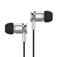 Auricolari Cuffie In Ear Stereo Universali Sport Corsa H14 per Xiaomi Mi Play 4G Argento