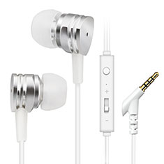 Auricolari Cuffie In Ear Stereo Universali Sport Corsa H24 per Apple iPad Pro 12.9 2020 Argento