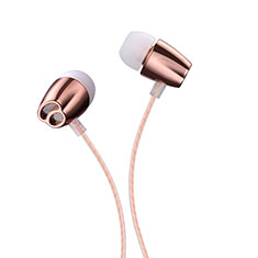 Auricolari Cuffie In Ear Stereo Universali Sport Corsa H26 per Apple iPhone 8 Plus Oro Rosa