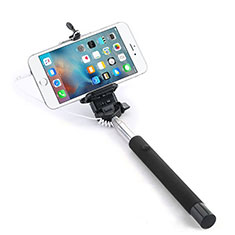 Bastoni Selfie Stick Asta Estensibile Cablato Universale per Huawei Honor X8b Nero
