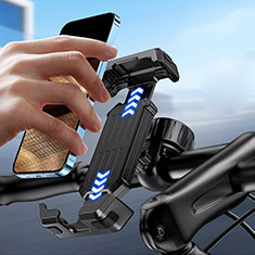 Bicicletta Motocicletta Supporto Manubrio Telefono Sostegno Cellulari Universale per Nokia 1.4 Nero