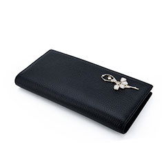 Borsetta Pochette Custodia In Pelle Ragazza Danzante Universale per Vivo iQOO U1 Nero