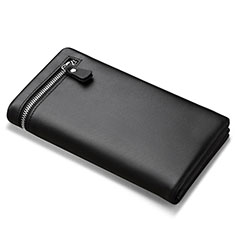 Borsetta Pochette Custodia In Pelle Universale H06 per Xiaomi Mi 10 Nero