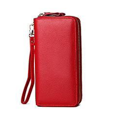 Borsetta Pochette Custodia In Pelle Universale H21 per Xiaomi Mi 10 Rosso