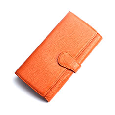 Borsetta Pochette Custodia In Pelle Universale K02 per Sony Xperia L1 Arancione