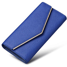 Borsetta Pochette Custodia In Pelle Universale K03 per Oppo A11S Blu