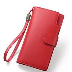 Borsetta Pochette Custodia In Pelle Universale per Xiaomi Mi 10 Rosso