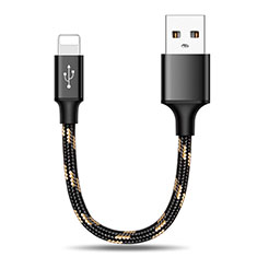 Cavo da USB a Cavetto Ricarica Carica 25cm S03 per Apple iPad Mini 5 (2019) Nero