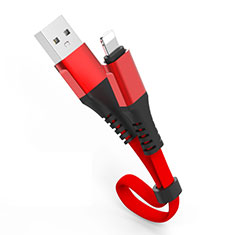 Cavo da USB a Cavetto Ricarica Carica 30cm S04 per Apple iPad Pro 11 (2018) Rosso