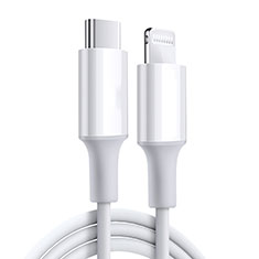 Cavo da USB a Cavetto Ricarica Carica C02 per Apple iPhone 12 Mini Bianco