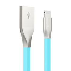 Cavo da USB a Cavetto Ricarica Carica C05 per Apple iPad Air 10.9 (2020) Cielo Blu