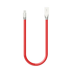 Cavo da USB a Cavetto Ricarica Carica C06 per Apple iPad Pro 12.9 Rosso