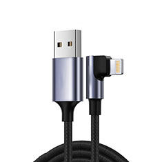 Cavo da USB a Cavetto Ricarica Carica C10 per Apple iPhone 7 Nero